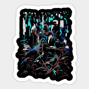 Abstract under water Sticker